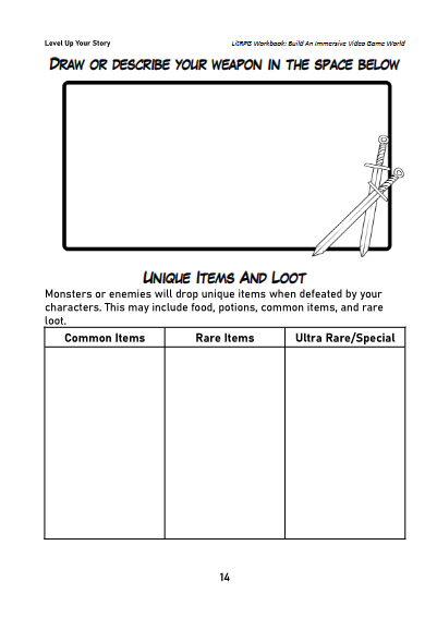 LitRPG Story Workbook Preview 14